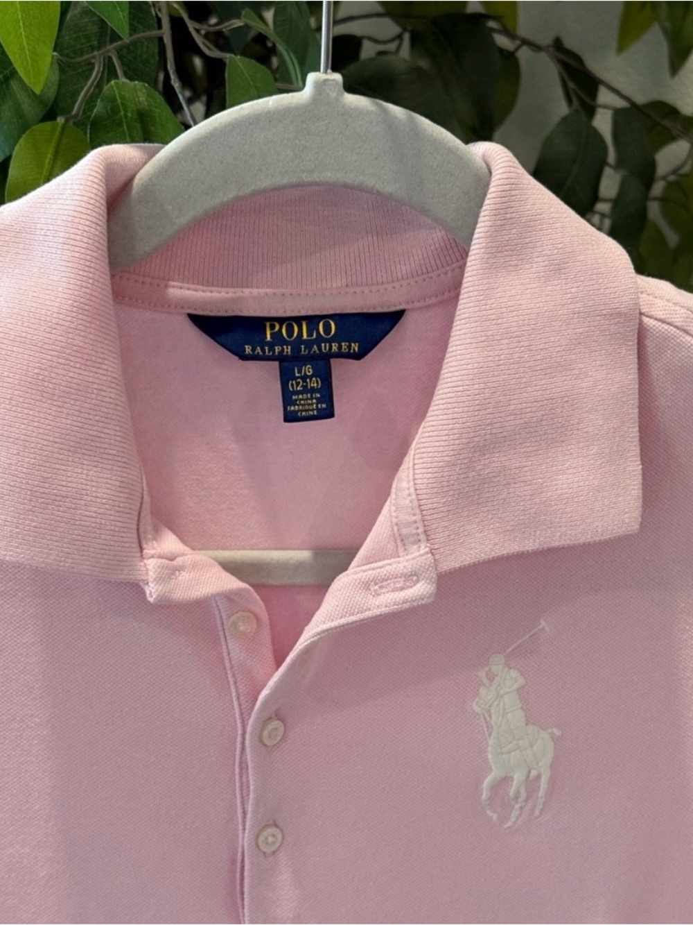Polo by Ralph Lauren Pink Shirtdress Girls L (12-14) - Picture 5 of 6
